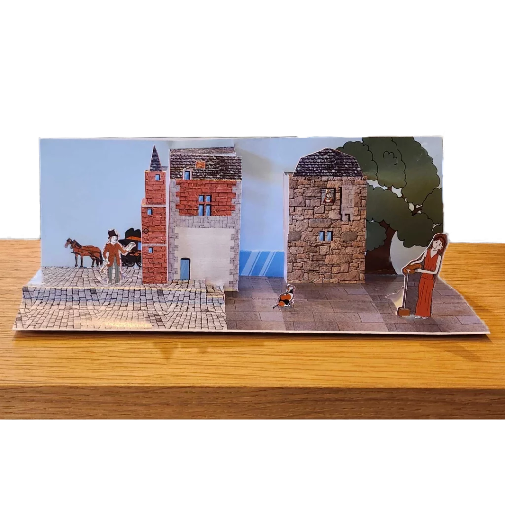Popup créé pour le musée de la Tour d'Anhaive