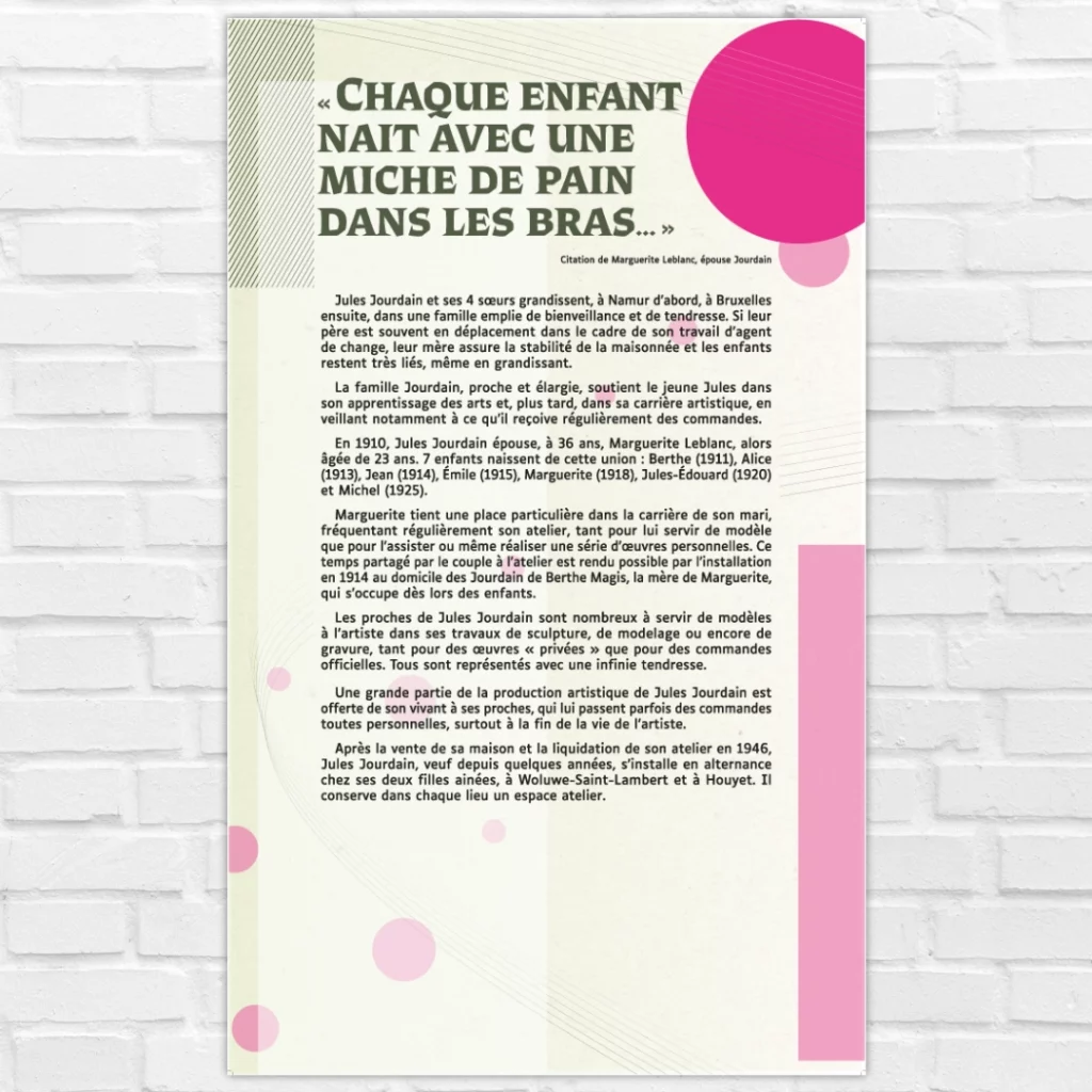 Panneau d'exposition